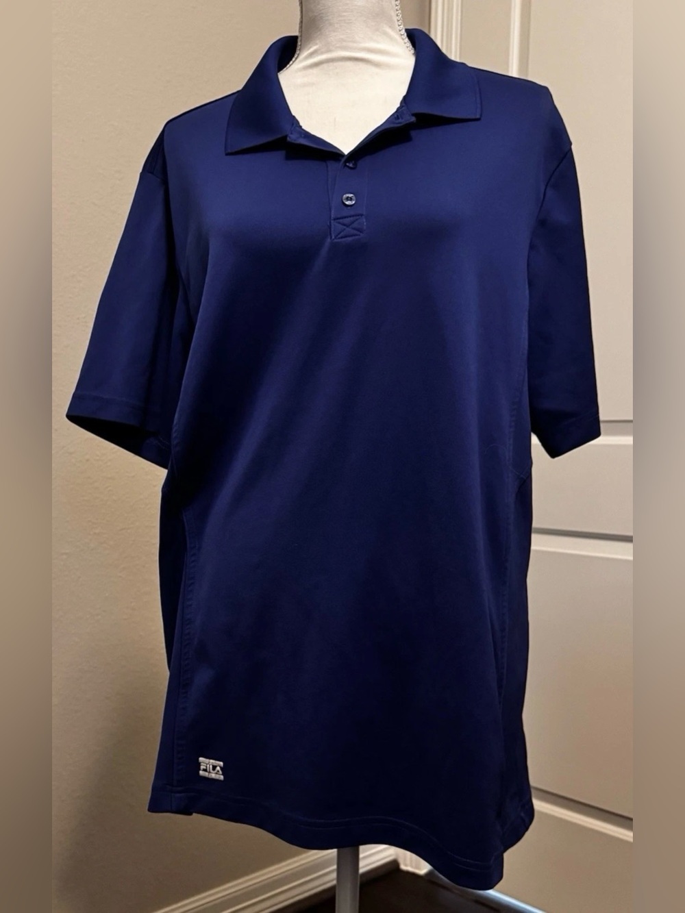 FILA Sport Golf Men's Polo Royal Blue - Large